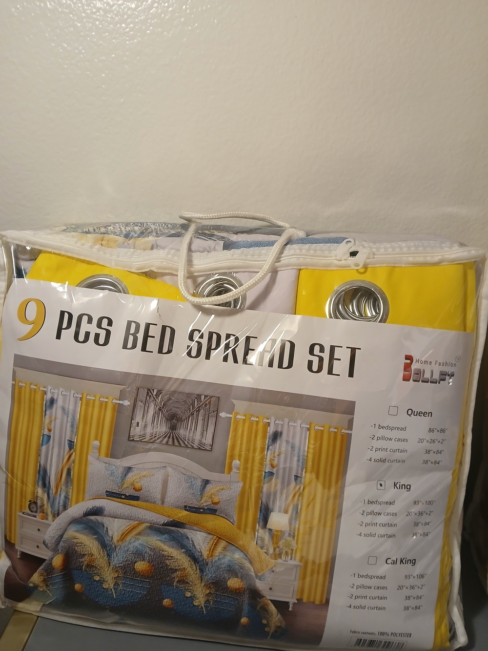 & Other Stories Yellow and Blue 9-Piece Bedspread Set